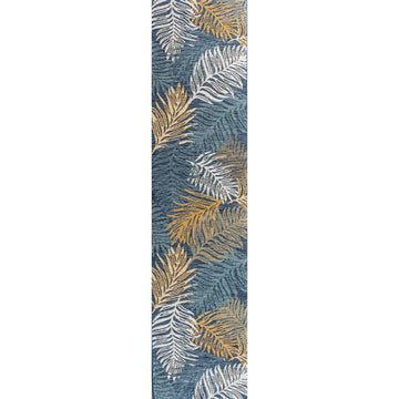 Calypso Coastal Casual Palm Frond Reversible Machine-Washable Indoor/Outdoor Area Rug